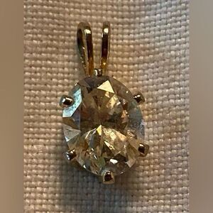 Women’s Pendant Cubic Zirconia 1/2” No Chain